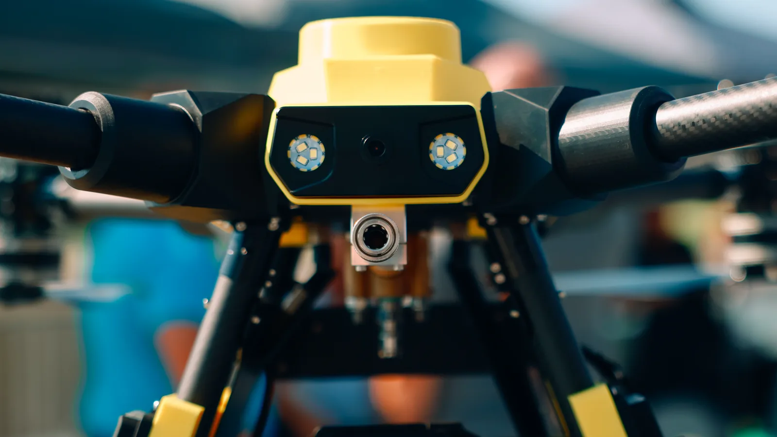 Close view of the Apellix Power Wash B2 cleaning drone